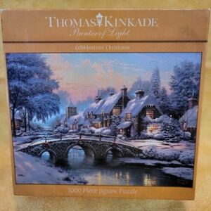 Cobblestone Christmas Puzzle-Thomas Kinkade (1000 Pieces)